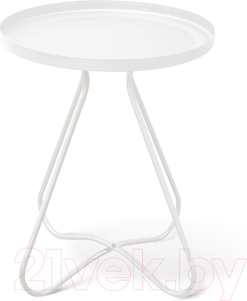 Изображение товара Журнальный столик Sheffilton SHT-CT3 (белый муар)