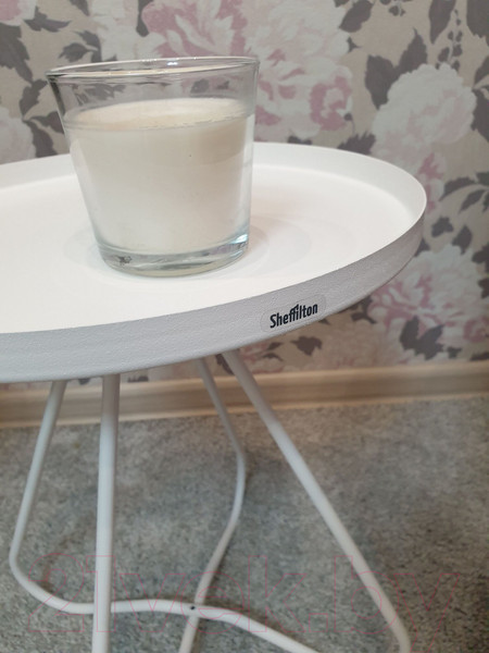 Изображение товара Журнальный столик Sheffilton SHT-CT3 (белый муар)