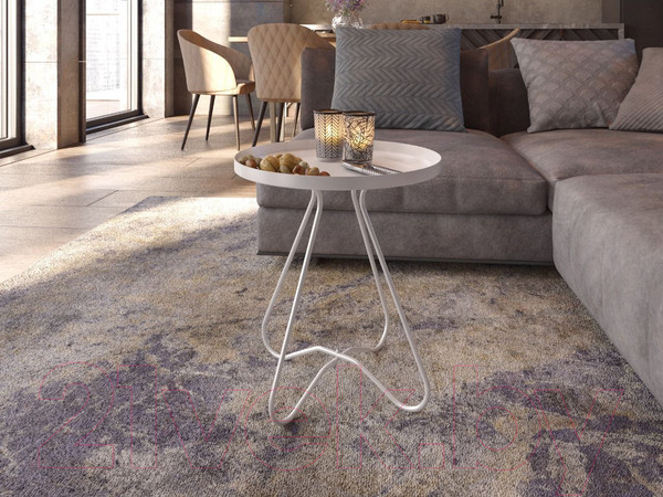 Изображение товара Журнальный столик Sheffilton SHT-CT3 (белый муар)