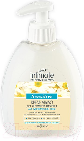 Изображение товара Мыло жидкое для интимной гигиены Belita Intimate Для чувствительной кожи (300мл)