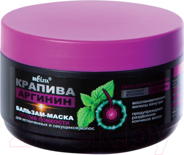 Изображение товара Бальзам для волос Belita Крапива и Аргинин Против ломкости для истонченных волос (350мл)