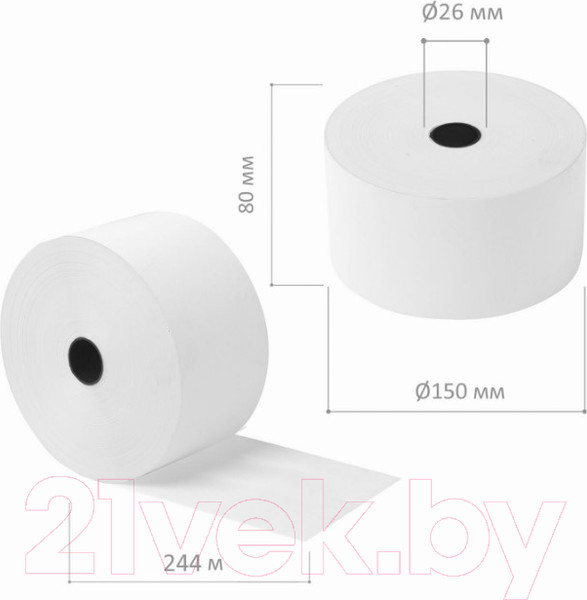 Изображение товара Чековая лента Brauberg Термобумага / 110560