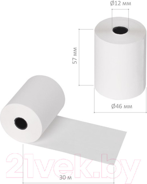 Изображение товара Набор чековых лент Brauberg Термобумага / 110898