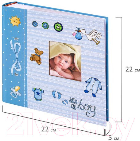 Изображение товара Фотоальбом Brauberg It's A Boy / 391146 (голубой)