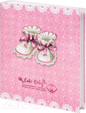 Изображение товара Фотоальбом Brauberg Baby Shoes / 391148 (розовый)