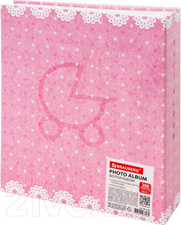 Изображение товара Фотоальбом Brauberg Baby Shoes / 391148 (розовый)