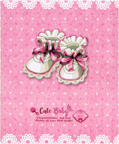 Изображение товара Фотоальбом Brauberg Baby Shoes / 391148 (розовый)