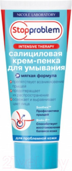 Изображение товара Пенка для умывания StopProblem Салициловая крем-пенка (100мл)