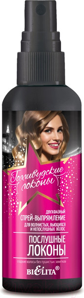 Изображение товара Спрей для волос Belita Голливудские локоны Послушные локоны (150мл)