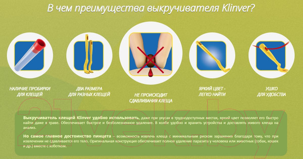 Изображение товара Выкручиватель клещей Medicalfort Klinver