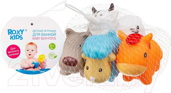 Изображение товара Набор игрушек для ванной Roxy-Kids Моя ферма / RRT-810
