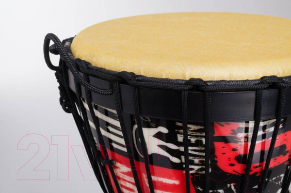 Изображение товара Джембе Terris DPR-10 Black (рисунок в стиле панк)