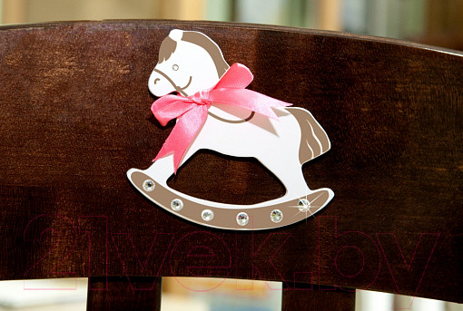 Изображение товара Накладка декоративная для мебели Красная звезда №2 Лошадка