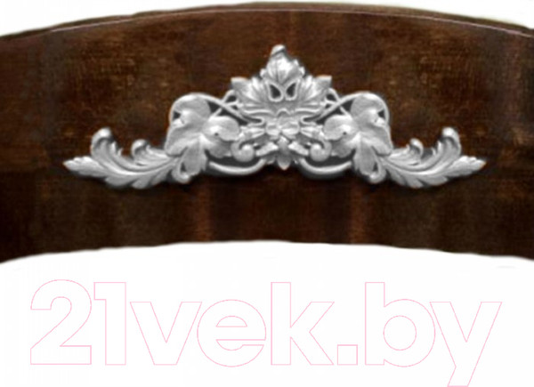 Изображение товара Накладка декоративная для мебели Красная звезда №52 Виноградные листья (Э00, эмаль/белый)