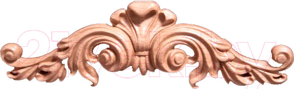 Изображение товара Накладка декоративная для мебели Красная звезда №53 Пальметта (Э01, слоновая кость)