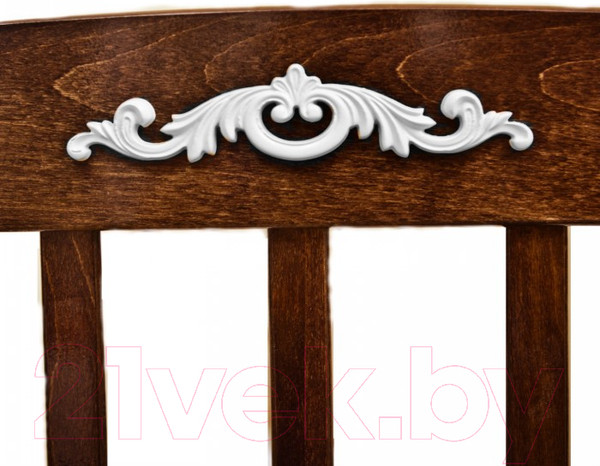 Изображение товара Накладка декоративная для мебели Красная звезда №6 Шарлотта (Э00, эмаль белый)