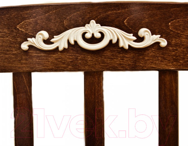 Изображение товара Накладка декоративная для мебели Красная звезда №6 Шарлотта (Э01, слоновая кость)