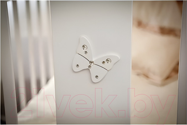 Изображение товара Накладка декоративная для мебели Лель Бабочки со стразами 006