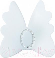 Изображение товара Накладка декоративная для мебели Лель Бант со стразами 001.1 (белый)