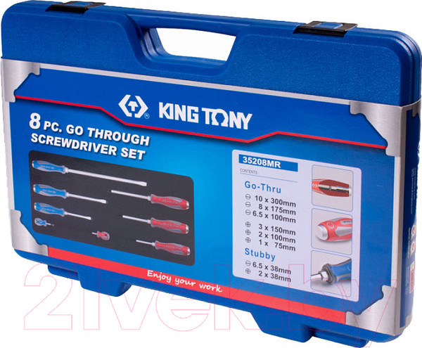 Изображение товара Набор отверток King TONY 35208MR (8 предметов)
