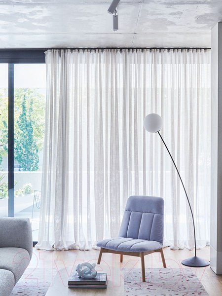 Изображение товара Гардина Soft Lines Selanik (500x270, белый)