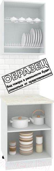 Изображение товара Комплект кухонных модулей Кортекс-мебель Корнелия Экстра 60рс2д (дуб сонома/венге/марсель)