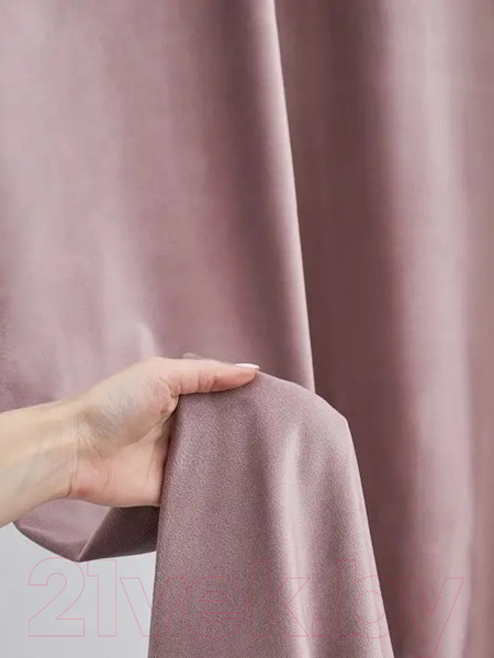 Изображение товара Комплект штор Soft Lines Бархат 9102G-A25 (300x270, пыльная роза)