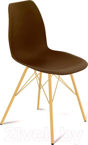 Изображение товара Стул Sheffilton SHT-ST29/S37 (коричневый/золото)