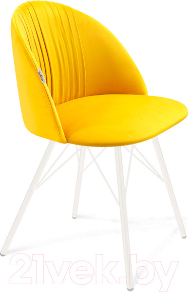 Изображение товара Стул Sheffilton SHT-ST35-1/S37 (имперский желтый/белый)