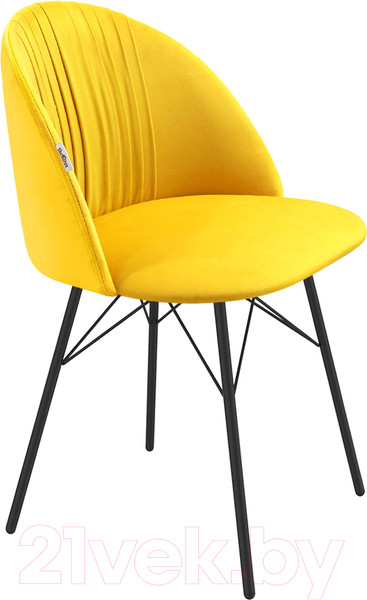 Изображение товара Стул Sheffilton SHT-ST35-1/S64 (имперский желтый/черный муар)