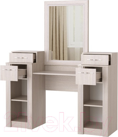 Изображение товара Туалетный столик с зеркалом Памир Октава (дуб клабхаус серый)
