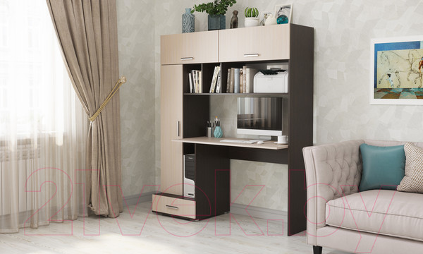 Изображение товара Компьютерный стол Памир ПКС-1 (венге/дуб белфорт)