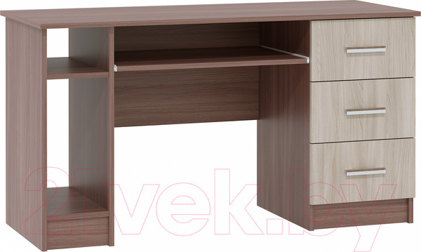 Изображение товара Письменный стол Памир ПКС-4 (ясень шимо темный/ясень шимо светлый)