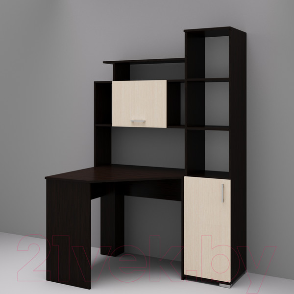 Изображение товара Письменный стол Памир ПКС-8 угловой (венге/дуб белфорт)