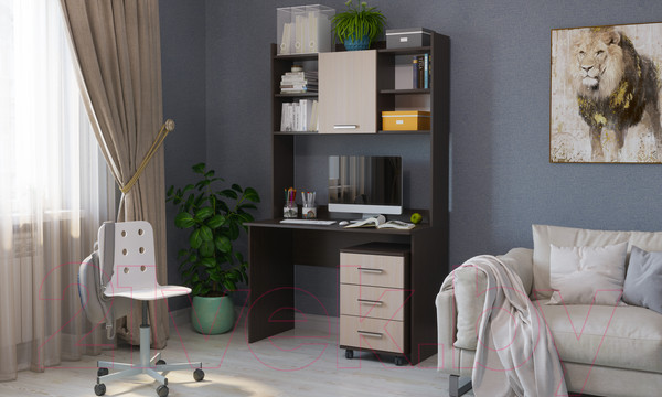 Изображение товара Надстройка для стола Памир ПКС-9 (венге/дуб белфорт)