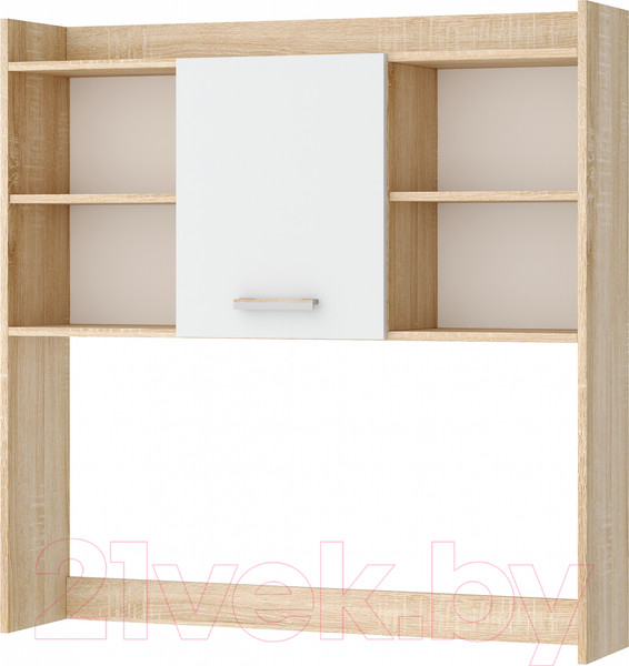 Изображение товара Надстройка для стола Памир ПКС-9 (дуб сонома/белый глянец)