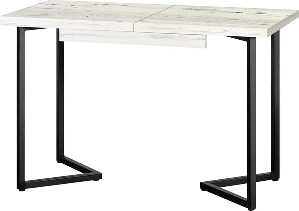 Изображение товара Обеденный стол Millwood Лофт Лондон Л 110-150x70x76 (дуб белый Craft/металл черный)