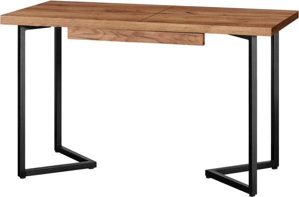 Изображение товара Обеденный стол Millwood Лофт Лондон Л 120-160x80x76 (дуб табачный Craft/металл черный)