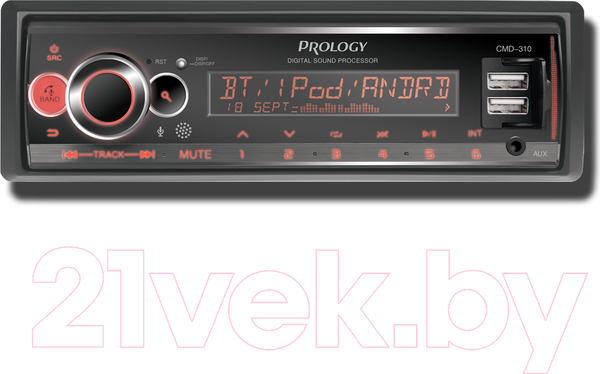Изображение товара Бездисковая автомагнитола Prology CMD-310