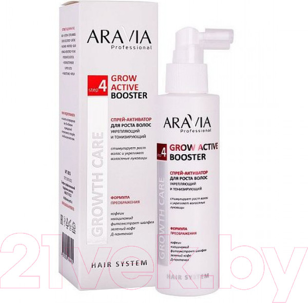Изображение товара Спрей для волос Aravia Prof Grow Active Booster Активатор д/роста волос Укрепляющий (150мл)