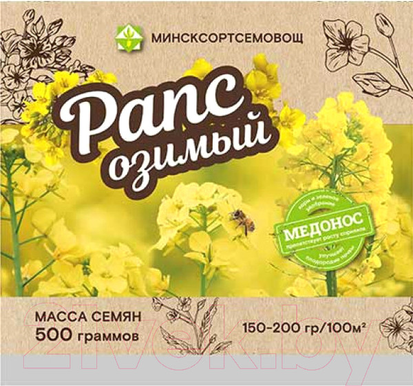 Изображение товара Сидерат МинскСортСемОвощ Рапс озимый. Зенит (0.5кг)