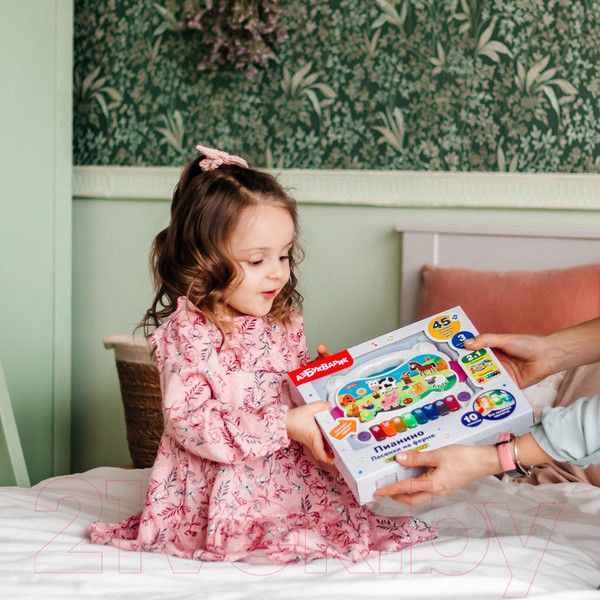 Изображение товара Музыкальная игрушка Азбукварик Пианино Песенки на ферме / AZ-2809