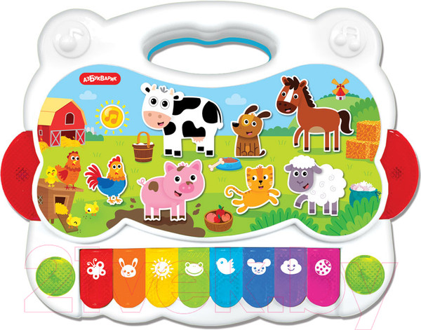 Изображение товара Музыкальная игрушка Азбукварик Пианино Песенки на ферме / AZ-2809