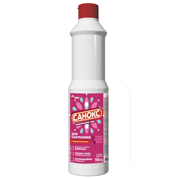 Изображение товара Чистящее средство для ванной комнаты Санокс Вишневый сад (750г)