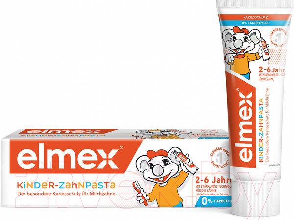 Изображение товара Зубная паста Elmex Elmex Детская 2-6 лет (50мл)
