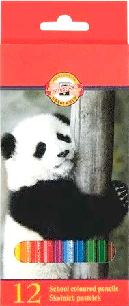 Изображение товара Набор цветных карандашей Koh-i-Noor Животные / 3552012008KSRU (12цв)