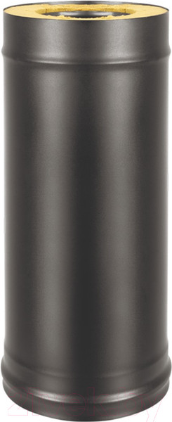 Изображение товара Труба вытяжная Везувий 0.8мм д.115x200 L-0.5м (черный)