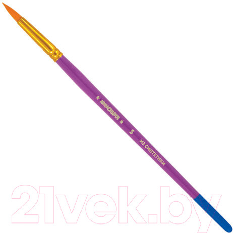 Изображение товара Набор кистей Юнландия Синтетика / 200894 (5шт)