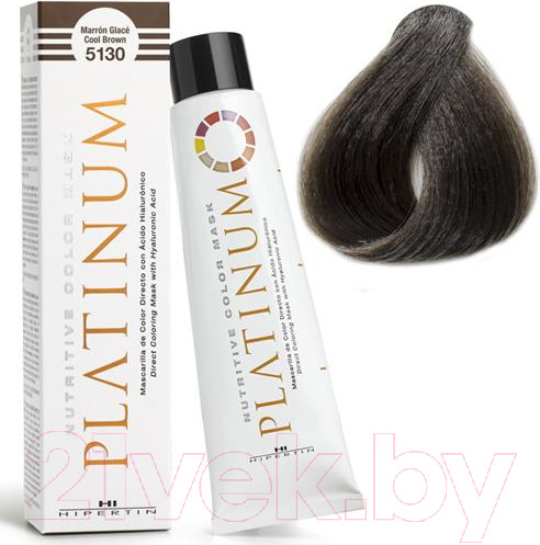 Изображение товара Тонирующая маска для волос Hipertin Nutritive Color Mask Platinum (100мл, глазированный каштан)