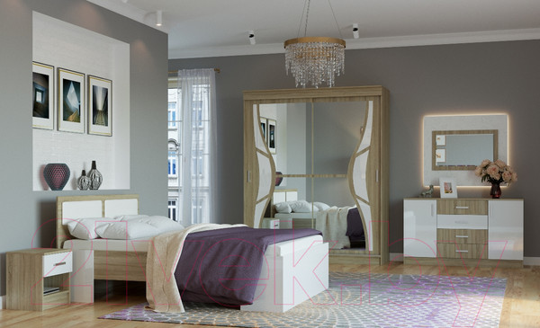 Изображение товара Зеркало Памир Беатрис (дуб сонома)